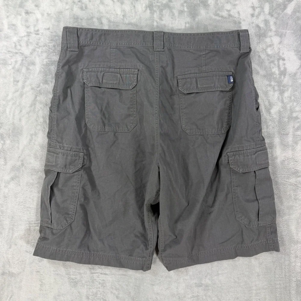 The North Face Ripstop Cargo Shorts Men's Size 40 Asphalt Gray Cotton Blend